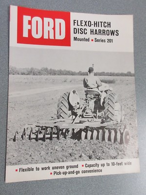 Ford 201 Disc Harrows Sales Brochure    1963