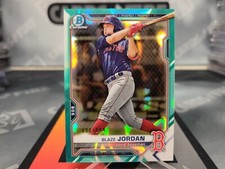 Blaze Jordan 2021 Bowman Chrome Prospect Aqua Lava Refractor /199 Red Sox