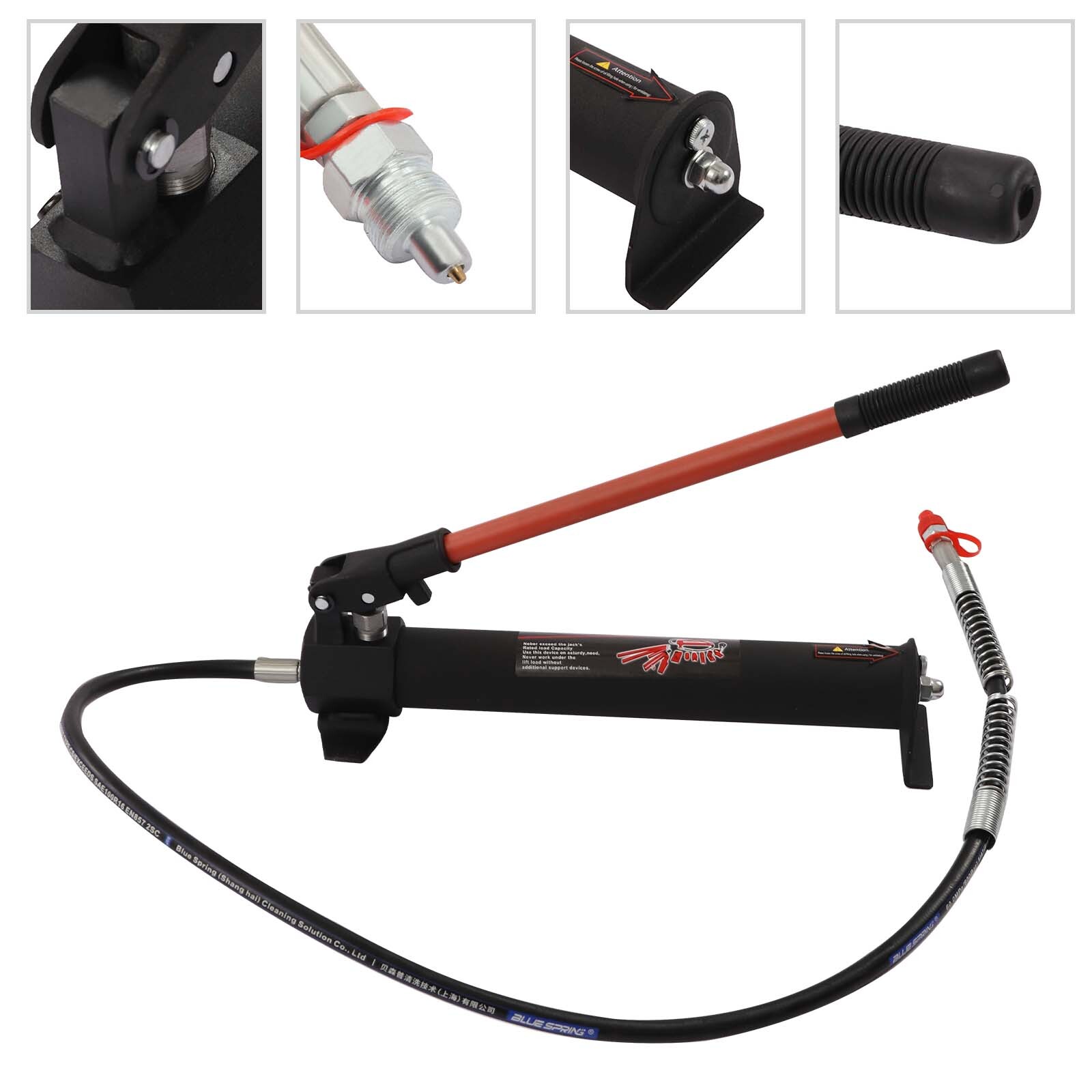 10 T Porta Power Hydraulic Jack Air Pump Metal Lift Ram Body Frame Repair  Tool | eBay