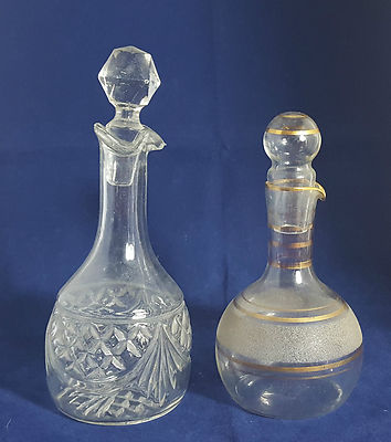 2 schöne kleine Sammler Glasflaschen