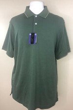 Alan Flusser S/Sleeve Polo Men  s XL  XXL 100 Supima Cotton SoftFeel NEW w/Tags