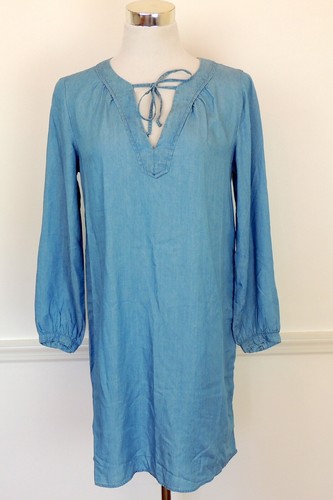 Old Navy Womens S Chambray Denim Dress 