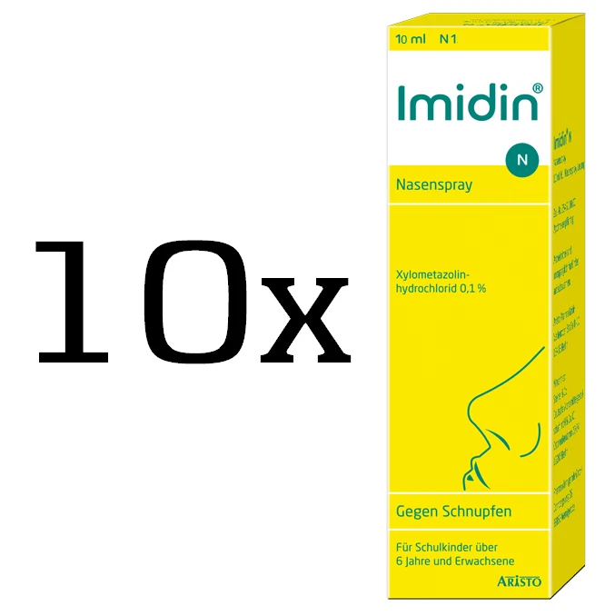ARISTO PHARMA GMBH 10x IMIDIN N Nasenspray 10 ml, PZN 04507581