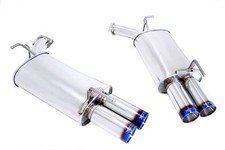 Megan Racing Axle Back Exhaust Quad Burn Tips For 06-10 Infiniti M35 M45