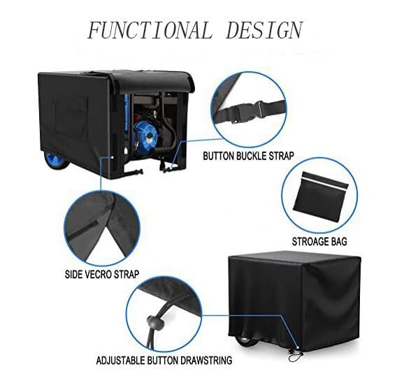 Generator Dust Cover Outdoor Generator Covers Heavy Duty Waterproof
