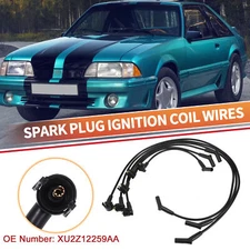 6 Pcs Spark Plug Wire Ignition Coil Cable No.XU2Z12259AA for Ford for Mustang