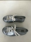Girl's Mel Dreamed by Melissa, jelly lace up shoes; size 1; silver — photo 2