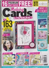 MAKING CARDS  PAPERCRAFT MAGAZINE SEPT 2018, W/16 PREMIUM CRAFT PAPERS FREE .