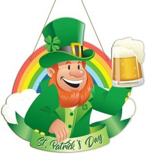 St Patricks Day Welcome Wood Hanging Signs