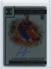 2019/20 Panini Impeccable Stainless Stars Autograph #ST-CJN Cameron Johnson