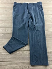 Adidas Men's Golf Pants Size 36x32 Standard Fit Straight Leg Stretch Navy Blue