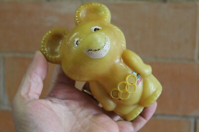 Ours En Peluche Moscou 1980 – Symbole Olympique Vintage URSS, Made In Russia