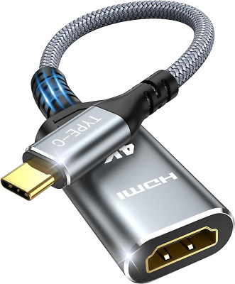 USB C Auf HDMI Adapter 4K, USB Type-C Auf HDMI Adapter [Thunderbolt 3] Kompatibe