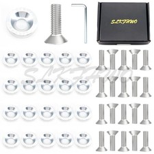 6063-T6 Hard Aluminum Alloy Fender Washer 20 Pieces CNC Precision silver