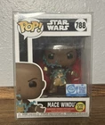 Funko Pop Mace Windu #788 Star Wars GITD Special Edition w/Protector