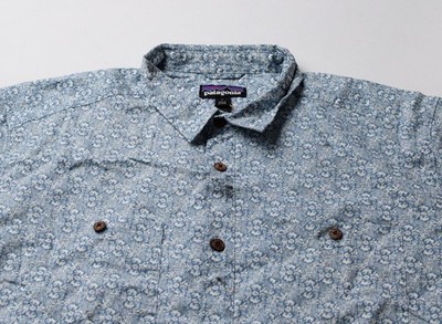 Patagonia Men's S/S Back Step Shirt WR4 Mountain Breeze: Still