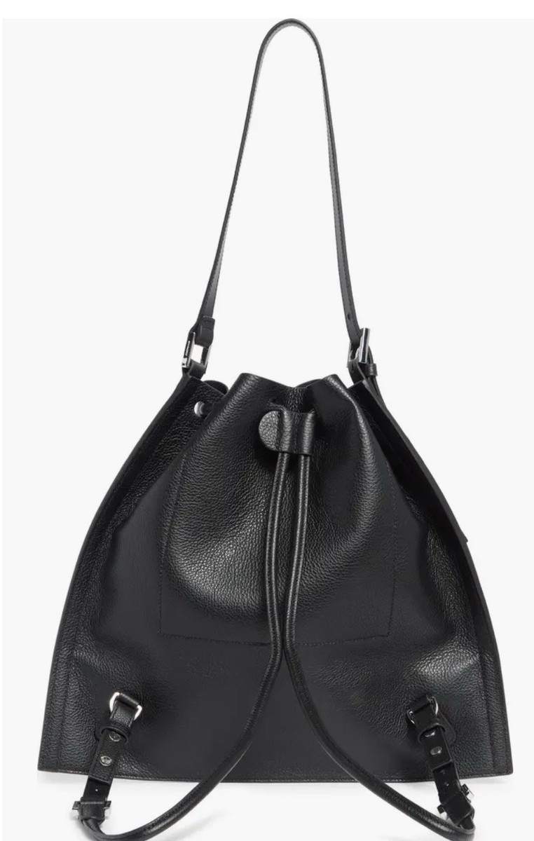 AllSaints Alpha Convertible Leather Backpack | eBay