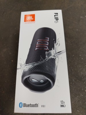 Genuine JBL Flip 6 Portable Bluetooth Portable Speaker System - Black (VG)