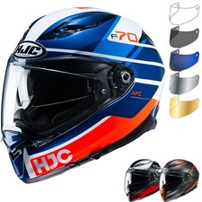 HJC F70 Tino Motorcycle Helmet & Visor Motorbike Fiberglass Crash Lid Pinlock