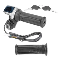 Throttle Grip,Motorcycle Throttle Lock,Half Twist Throttle Ebike,36v Half-Twist