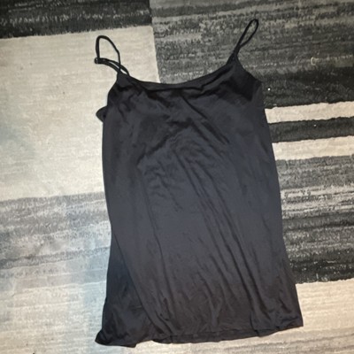 Cosmic Aura Black Sleeveless Slip Dress Strappy Lined Size 4x