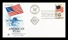 DR JIM STAMPS US COVER FIFTY STAR FLAG HAWAII FIRST DAY ISSUE STAINED FRONT