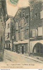 Alte Postkarte - 82 - Caylus - Das Haus der Wölfe - Rundstempel