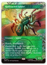 Radioactive Spider (Borderless) #212 (Foil) (NM) Spider-Man SPM Magic MTG