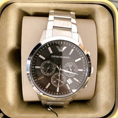 Emporio Armani Watch AR2434 Chronograph Renato 43mm 5 ATM Water Emporio Armani Watch AR2434 Chronograph Renato 43mm 5 ATM Water