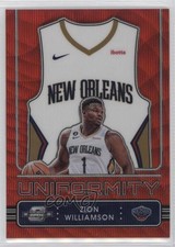 2022 Panini Contenders Optic Uniformity Red Wave Prizm Zion Williamson #14 1u6