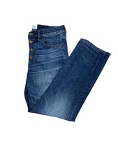 J Crew Straightaway Jean Size 27 Tall G2628 High Rise Medium Wash Blue Denim