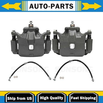 Front Disc Brake Calipers + Front Brake Line Fits INFINITI I30 3.0L_