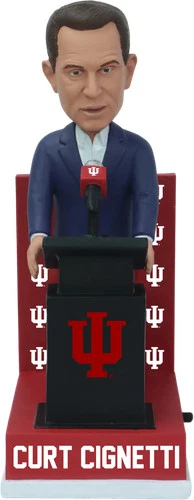 Curt Cignetti Indiana Hoosiers Talking "I Win" Podium Bobblehead NCAA