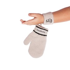 Merino Wool Winter Gloves for Toddlers Kids  Teens with String Cold Mittens