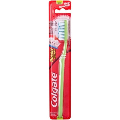 COLGATE 1 x Double Action Toothbrush Medium 1 count (Pack of 1), White 