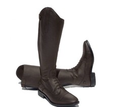 Rhinegold Wide Leg 'Luxus Extra' Leather Riding Boots Size 5 Calf 3 Black