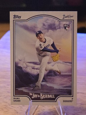 2025 Topps X Bob Ross the Joy of Baseball - Roki Sasaki #100 (RC)
