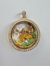 Origami Owl Gold Legacy Locket Large With Cha...