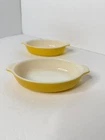 Vintage Pyrex 700 Tableware Casserole Pixie Dishes Corning Yellow - set of 2