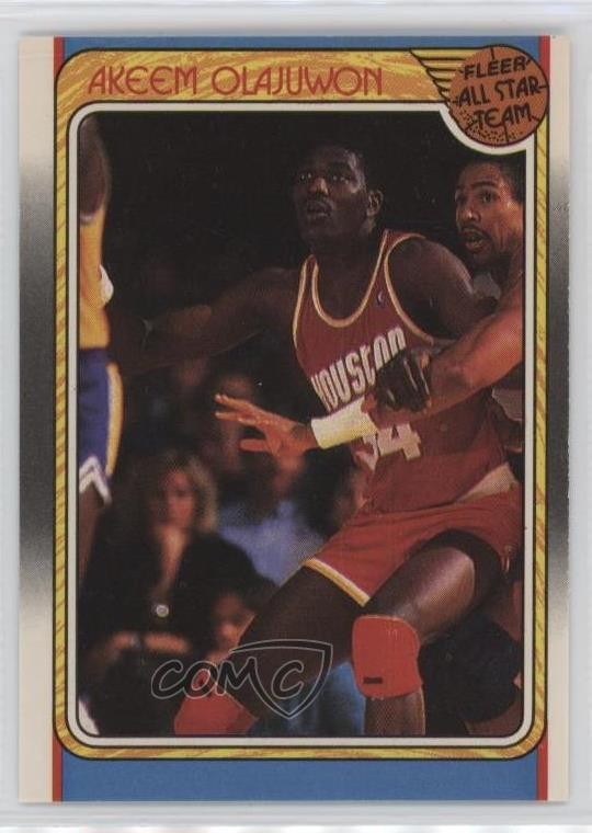 1988-89 Fleer Fleer All Star Team Hakeem Olajuwon Akeem Olajuwon #126 HOF 1t6s