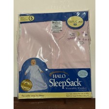 Halo SleepSack Wearable Blanket Pink 100 Cotton Small 0-6 Months GPU1930 NIP