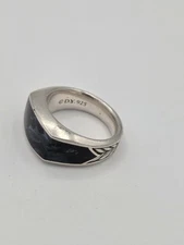David Yurman Pietersite Exotic Stone Signet Ring Size 13