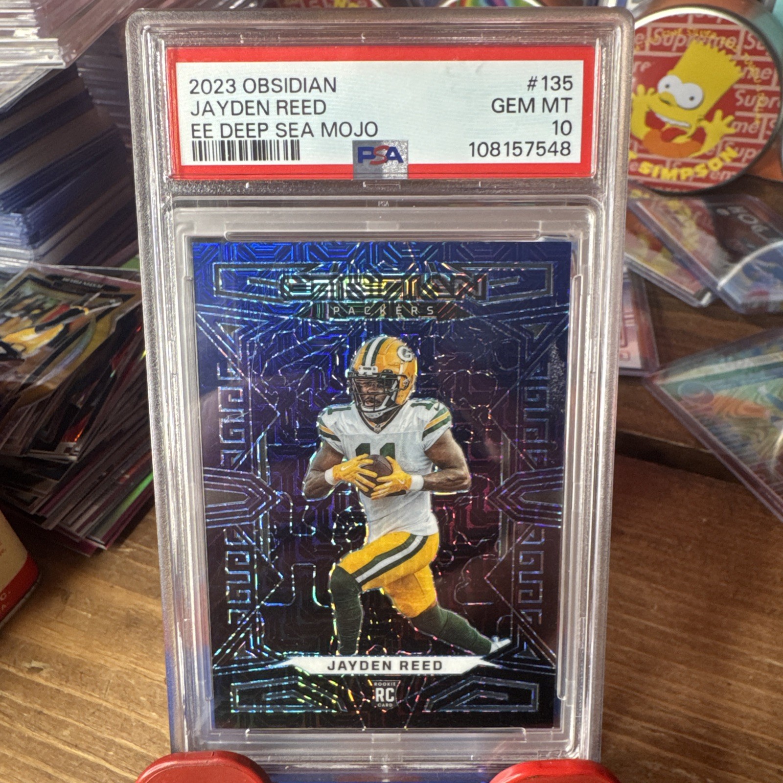 2023 Panini Obsidian - Jayden Reed #135 Ee Deep Sea Mojo 2/5