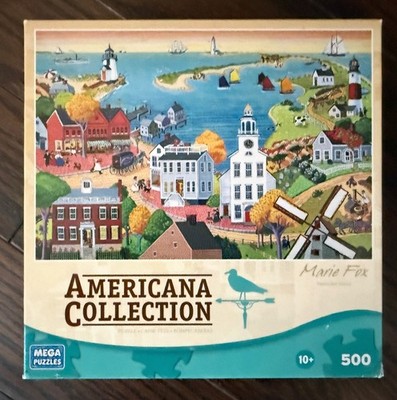 Mega Puzzles Americana Collection Marie Fox Nantucket Island 500 Piece Puzzle