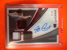 GARRETT CROCHET 2021 IMMACULATE TRIPLE RELIC AUTO /49 RC RPA #RTS-GC WHITE SOX