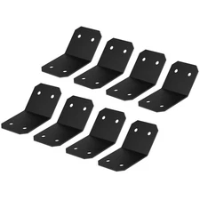 8 Pcs Heavy Duty Flush Inside 45-Degree Angle Bracket for 6x6 Nominal Wood Po...