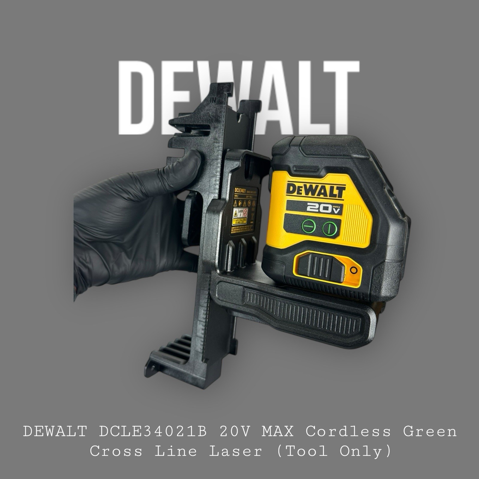 DEWALT DCLE34021B 20V MAX Cordless Green Cross Line Laser (Tool Only)