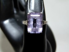Beautiful Vintage STERLING SILVER 925 Amethyst Ring, Size 8 , UTC