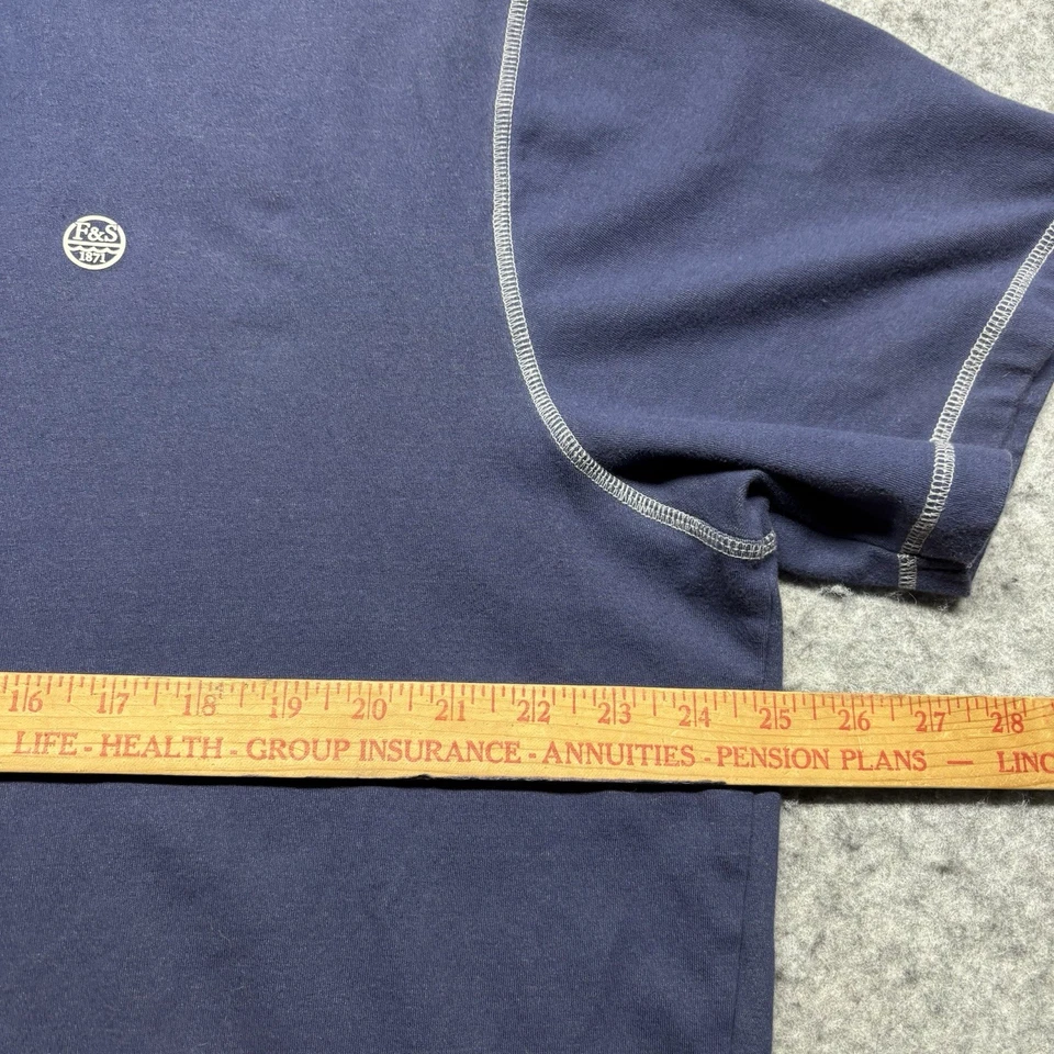 Field & Stream Cotton Blend Casual Short Sleeve Polo Shirt Mens 2XL Blue - Image 3 of 4