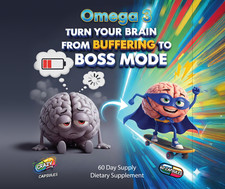 Omega 3 720 mg Fish Oil 1200 mg 60 day supply